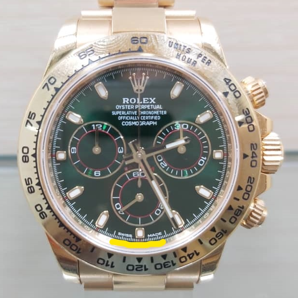 JW285 - Daytona yellow gold 116508 (Green Dial)