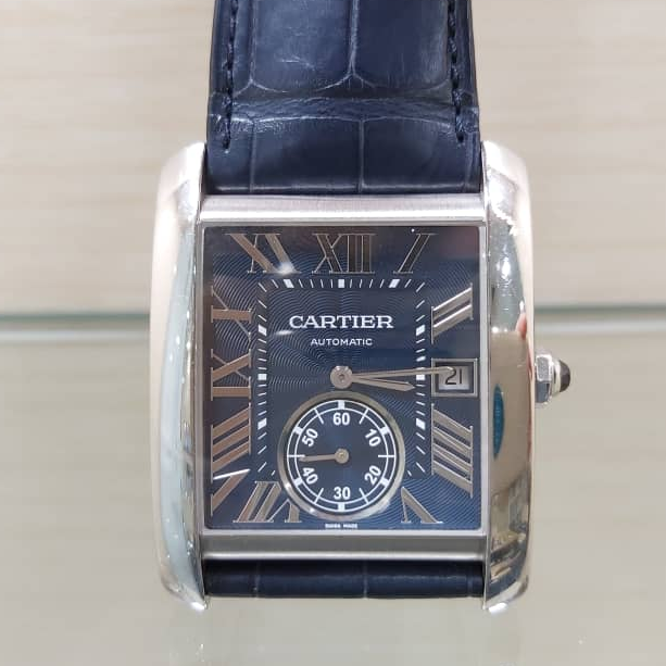 Cartier tank hotsell mc blue