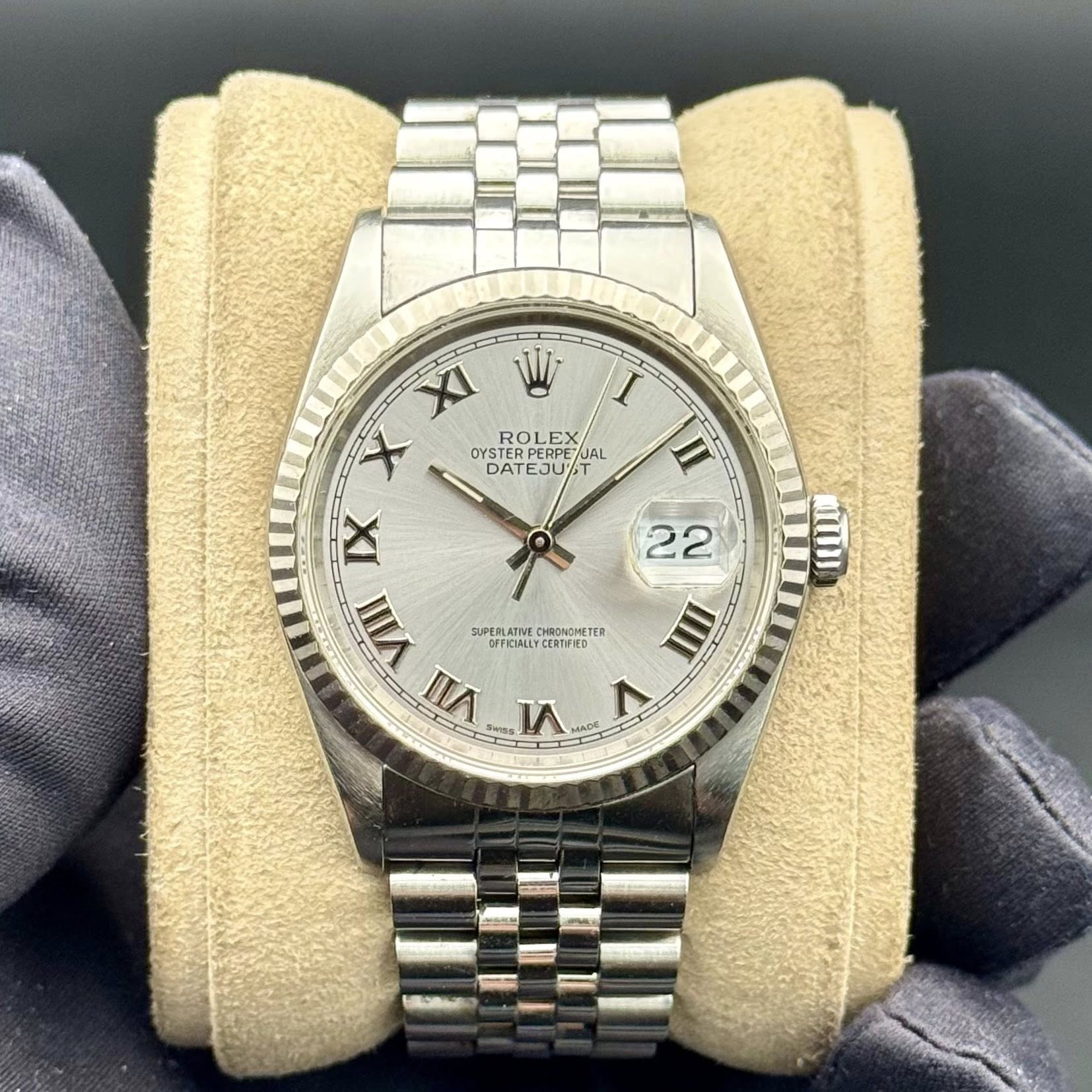 20260114-002 - Pre Owned Rolex Datejust 36 Silver Roman