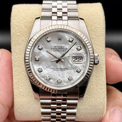 Pre Owned Rolex Datejust 36 MOP Diamond Jubilee