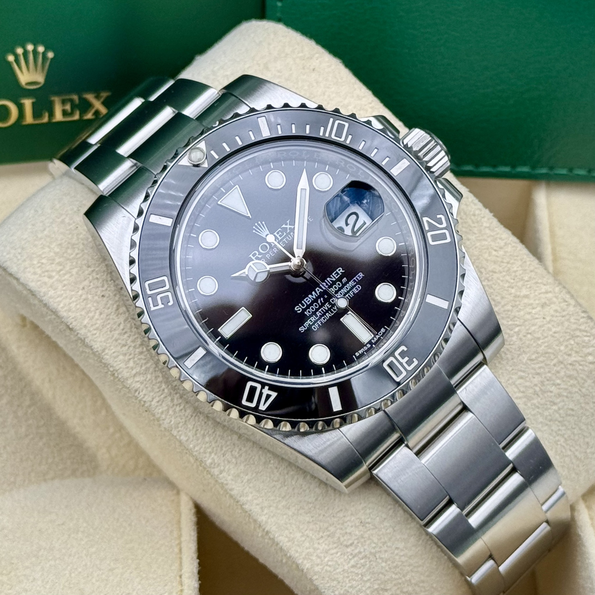 Pre Owned Rolex Submariner Date Black