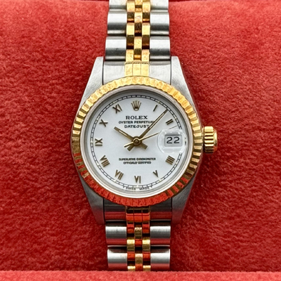Pre Owned Rolex Lady-Datejust White Roman