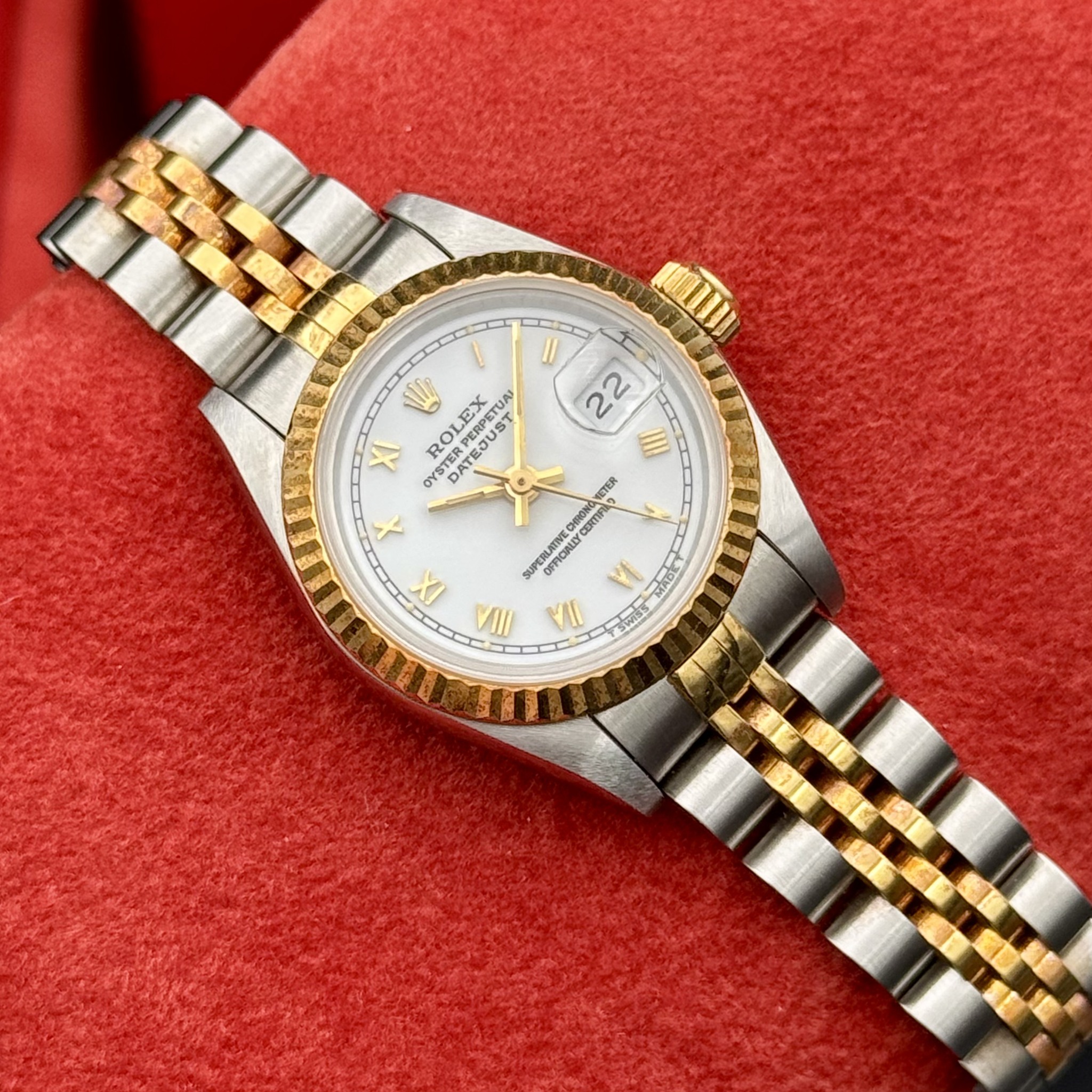 Pre Owned Rolex Lady-Datejust White Roman