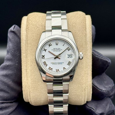 Pre Owned Rolex Datejust 31 White Roman